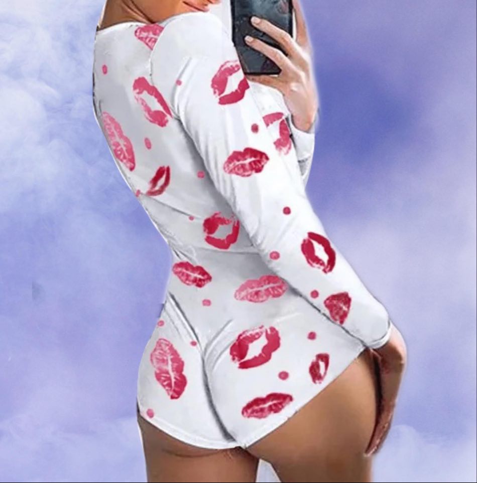 Lick Me All Over Onesie - PLUS SIZE – Alluring Illusions Hair